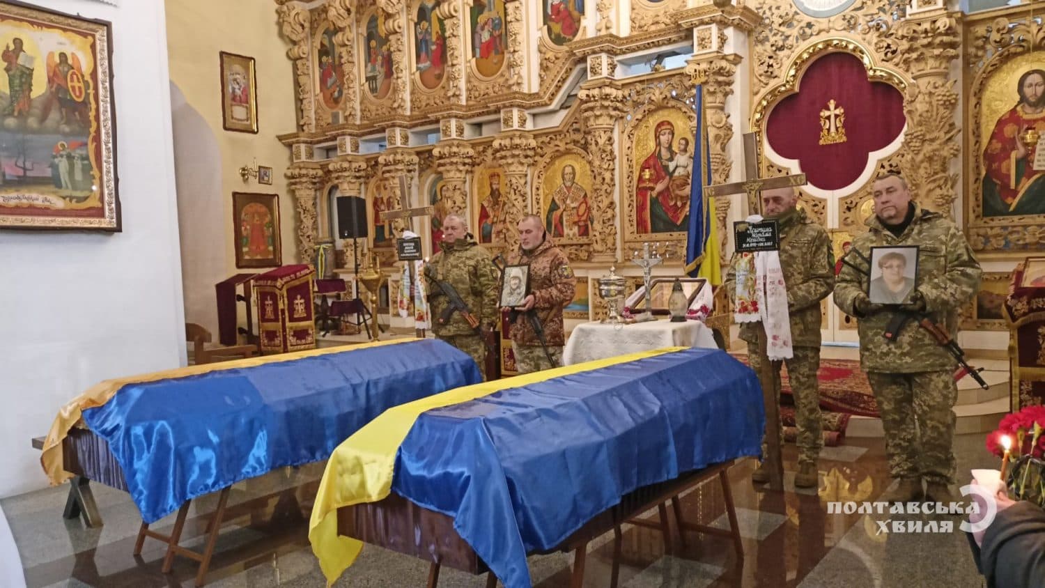 Полтава попрощалася з сімʼєю Притул, яка загинула від ворожої атаки