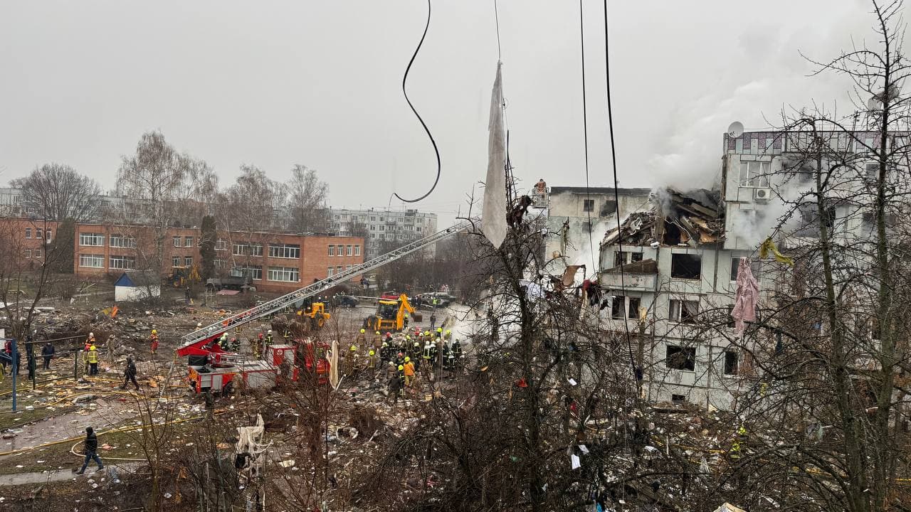 У Полтаві завершили розбір завалів на місці ракетного обстрілу