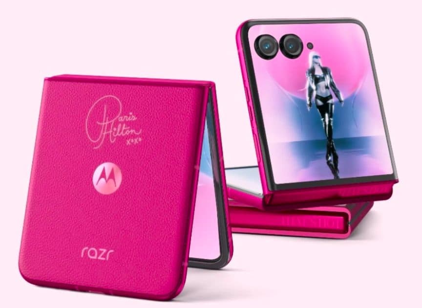 Motorola представила рожевий смартфон у співпраці з Періс Гілтон
