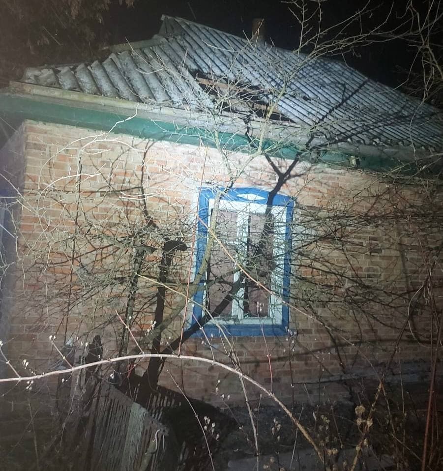 Нічна атака на Полтавщину: уламки дрона пошкодили будинки
