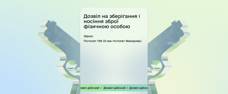 У «Дії» з’явився дозвіл на зброю: деталі