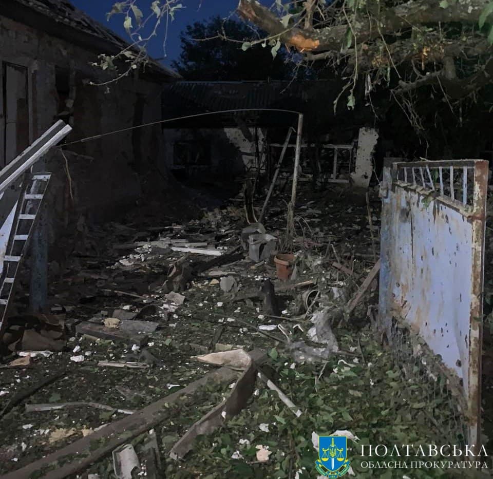 Прокуратура розслідує атаку ворожих безпілотників на Полтавську громаду