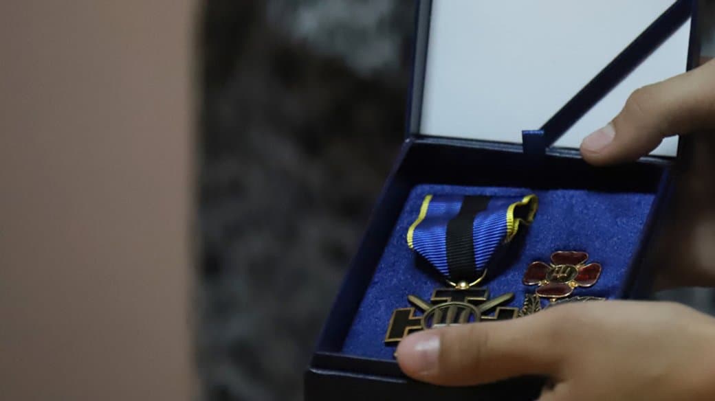 На Полтавщині молодшого сержанта нагородили «Комбатантським хрестом»