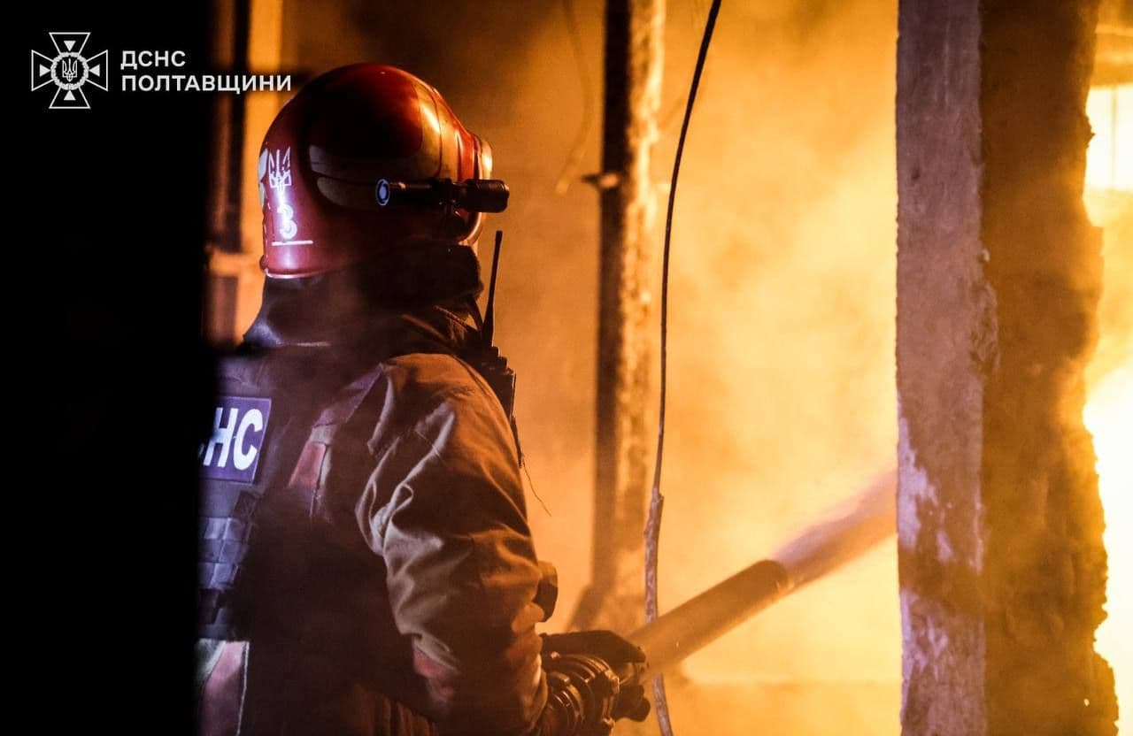 Нічна атака на Полтавщину: під ударом енергетика, є поранений (оновлено)