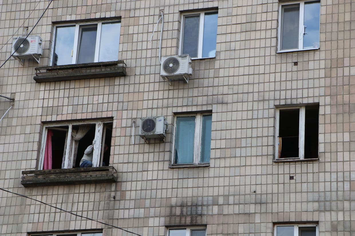 Фото: наслідки російської атаки по Полтаві 31 березня. Фото: «Полтавська хвиля»&nbsp;