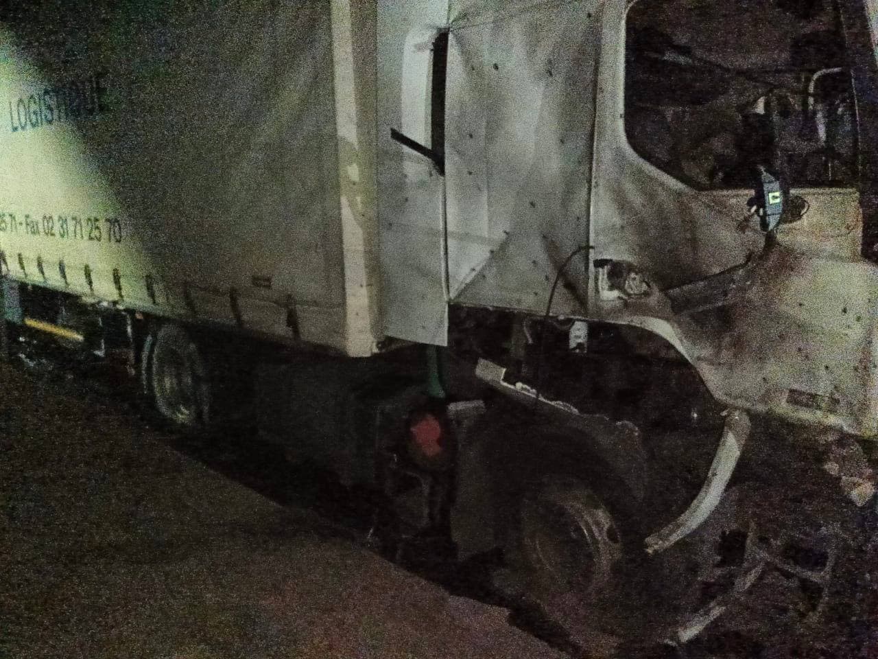 На Полтавщині пошкоджена вантажівка через російську атаку