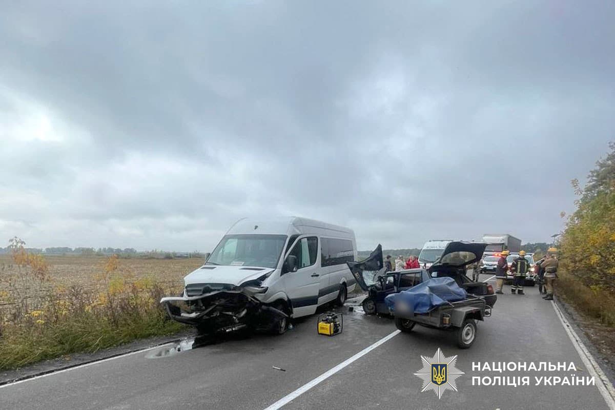 На Полтавщині внаслідок ДТП 11 жовтня загинув чоловік