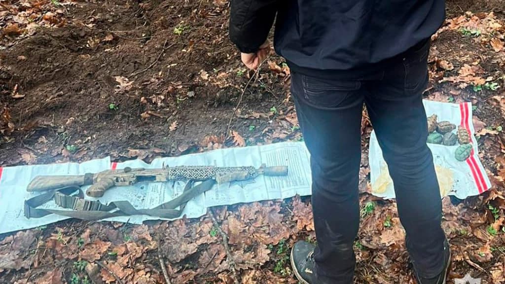 Поблизу лісу на Полтавщині виявили склад зброї