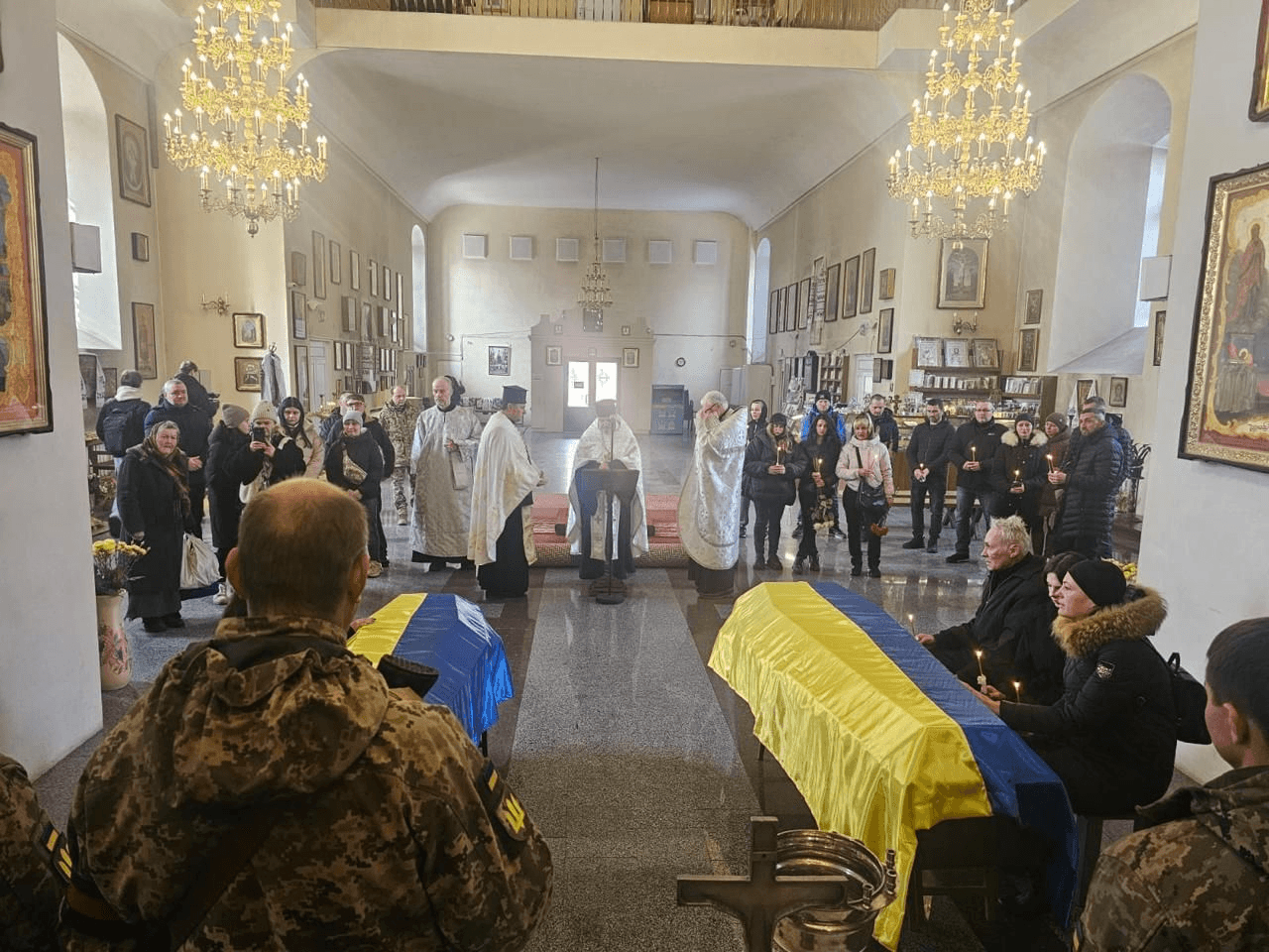 Церемонія прощання з Олександром Соколом та Олександром Єфремовим