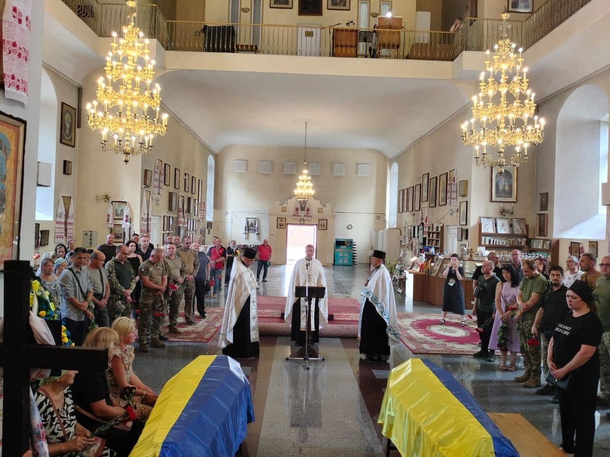 Прощання з бійцями