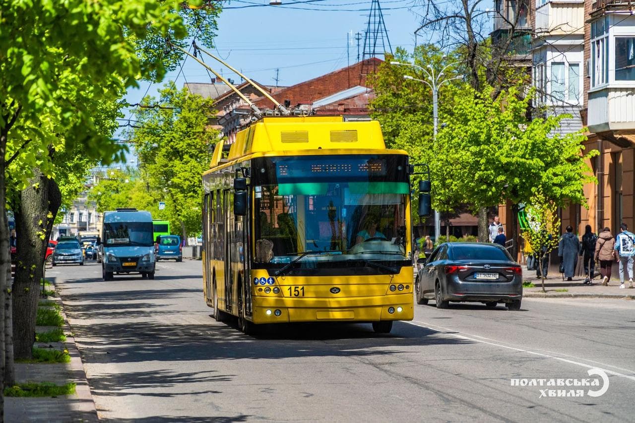 У Полтаві тимчасово змінили рух кількох тролейбусів