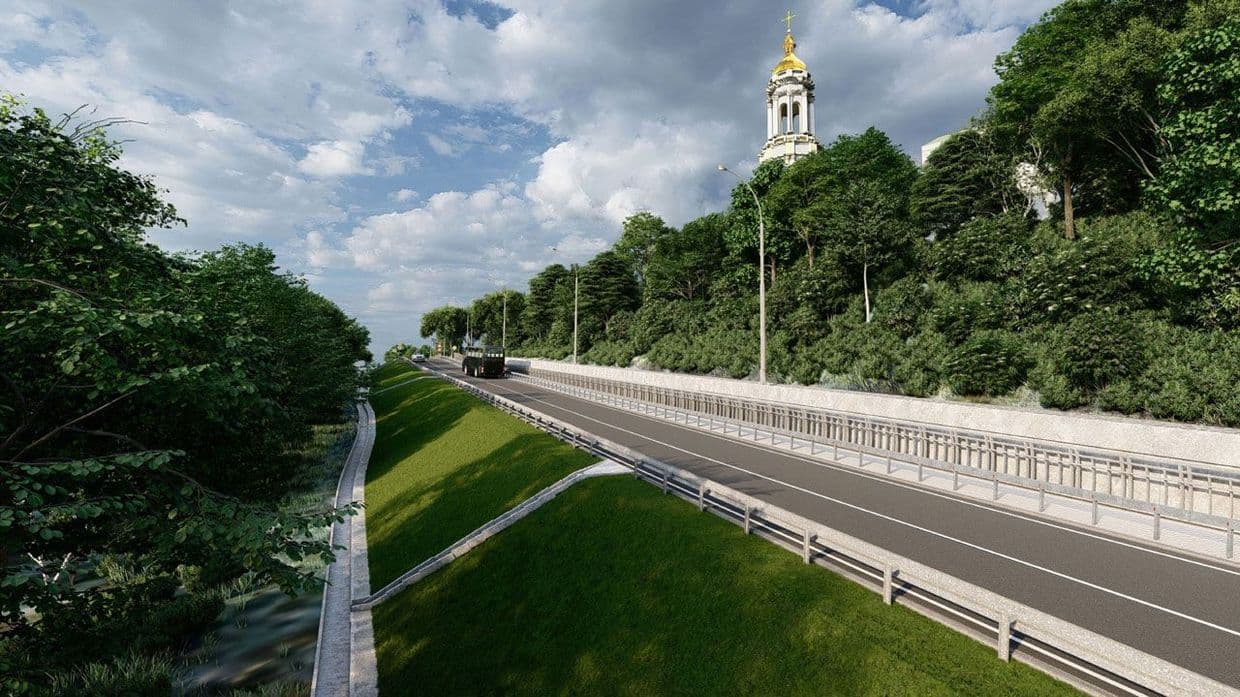 Проєкт капремонту ділянки дороги на Монастирській горі. Фото - «НВФ «Мостопроект»