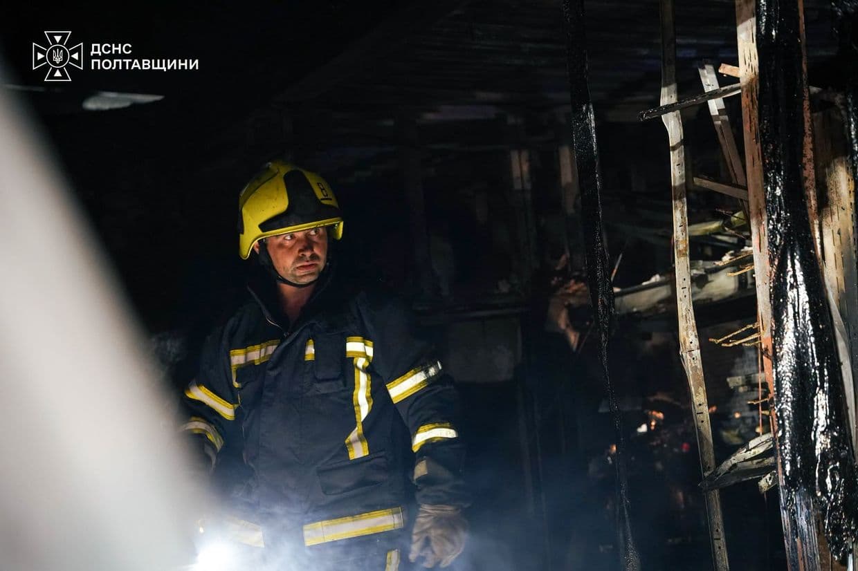 На Полтавщині зафіксували п'ять влучань після нічного обстрілу