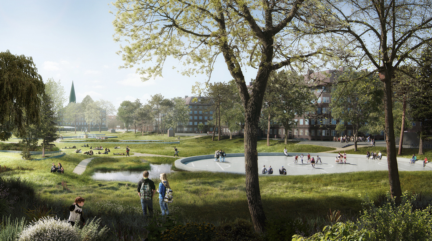 Дощовий парк у Копенгагені, адаптація, кліматичні зміни